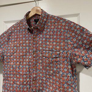 JCREW Short Sleeve Floral Print Button Up - Medium